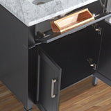 Vanity Art Savona 24 in. W x 22 in. D x 36 in. H Bath Vanity in Grey with Vanity Top in White with White Basin and Mirror