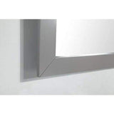 Vanity Art Savona 72 in. W x 22 in. D x 36 in. H Bath Vanity in Grey with Vanity Top in White with White Basin and Mirror