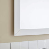 Vanity Art Brescia 54 in. W x 18 in. D x 36 in. H Bathroom Vanity in White with Vanity Top in White with White Basin and Mirror
