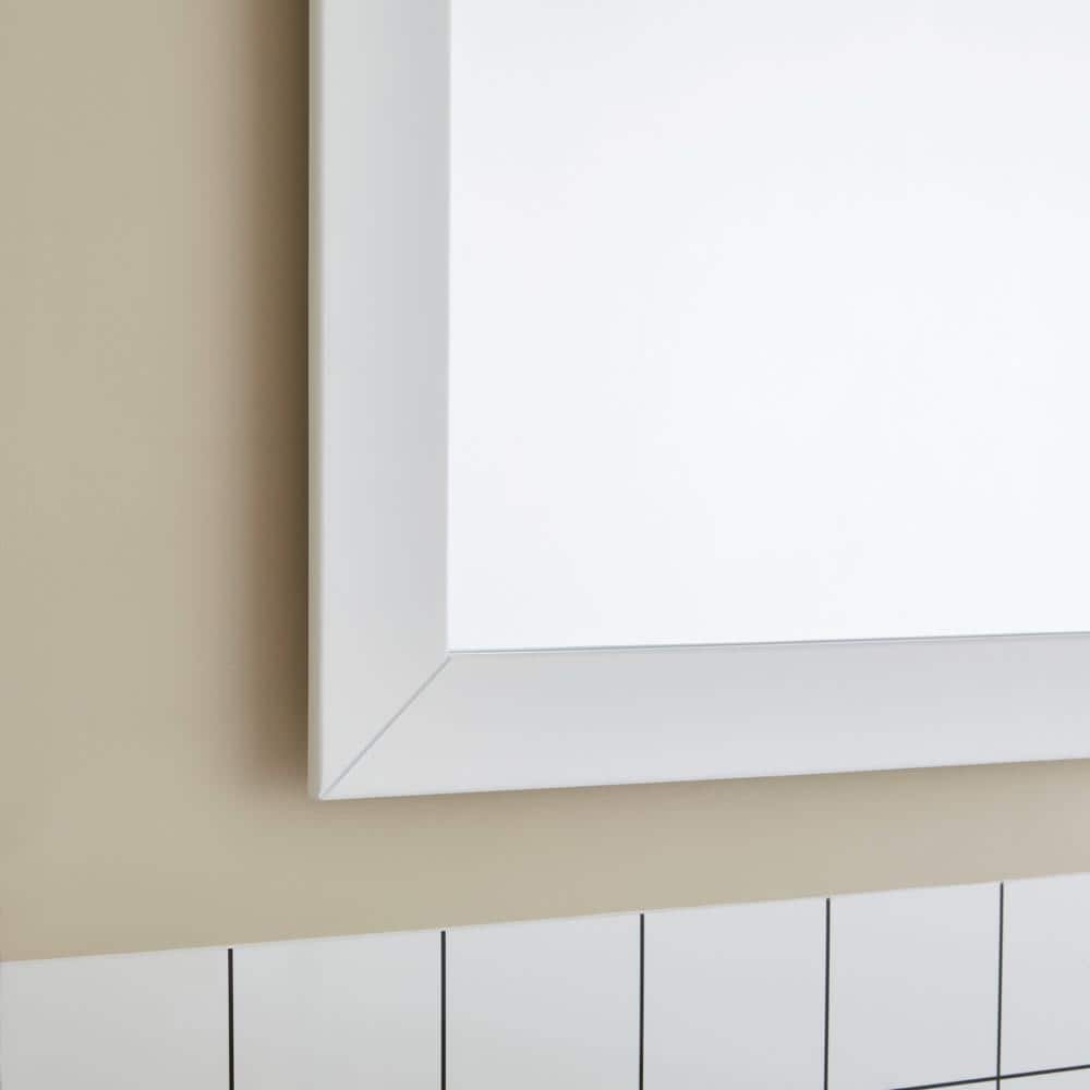 Vanity Art Brescia 72 in. W x 18 in. D x 36 in. H Bath Vanity in White with Vanity Top in White with White Basin and Mirror