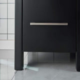 Vanity Art Brescia 30 in. W x 18 in. D x 36 in. H Bath Vanity in Espresso with White Ceramic Top, White Basin and Mirror