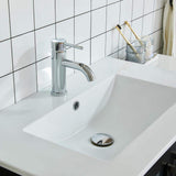 Vanity Art Brescia 30 in. W x 18 in. D x 36 in. H Bath Vanity in Espresso with White Ceramic Top, White Basin and Mirror