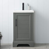 Vanity Art Vannes 20 in. W x 16 in. D x 34.5 in. H Single Sink Bathroom Vanity in Vintage Green with Ceramic Top