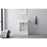 Vanity Art Vannes 20 in. W x 16 in. D x 34.5 in. H Bathroom Vanity in White with Ceramic Top