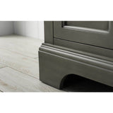 Vanity Art Vannes 24 in. W x 18 in. D x 34.5 in. H Bathroom Vanity in Silver Grey with Ceramic Top