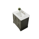 Vanity Art Chambery 36 in. W x 22 in. D x 34.5 in. H Bathroom Vanity in Silver Grey with Engineered Marble Top