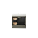 Vanity Art Chambery 36 in. W x 22 in. D x 34.5 in. H Bathroom Vanity in Silver Grey with Engineered Marble Top