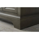 Vanity Art Chambery 36 in. W x 22 in. D x 34.5 in. H Bathroom Vanity in Silver Grey with Engineered Marble Top