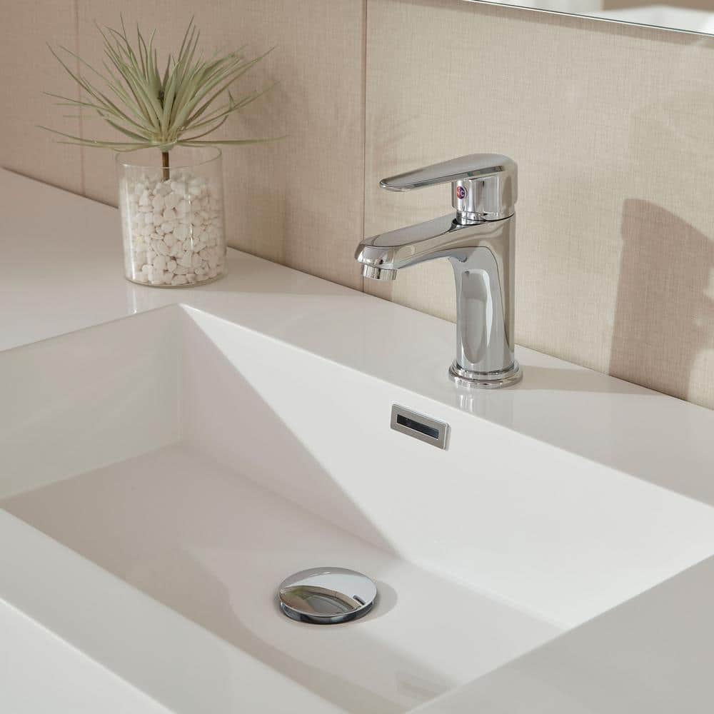 Vanity Art Annecy 60 in. W x 18.5 in. D x 20 in. H Bathroom Wall Hung LED Vanity in White w/ Single Basin Vanity Top in White Resin