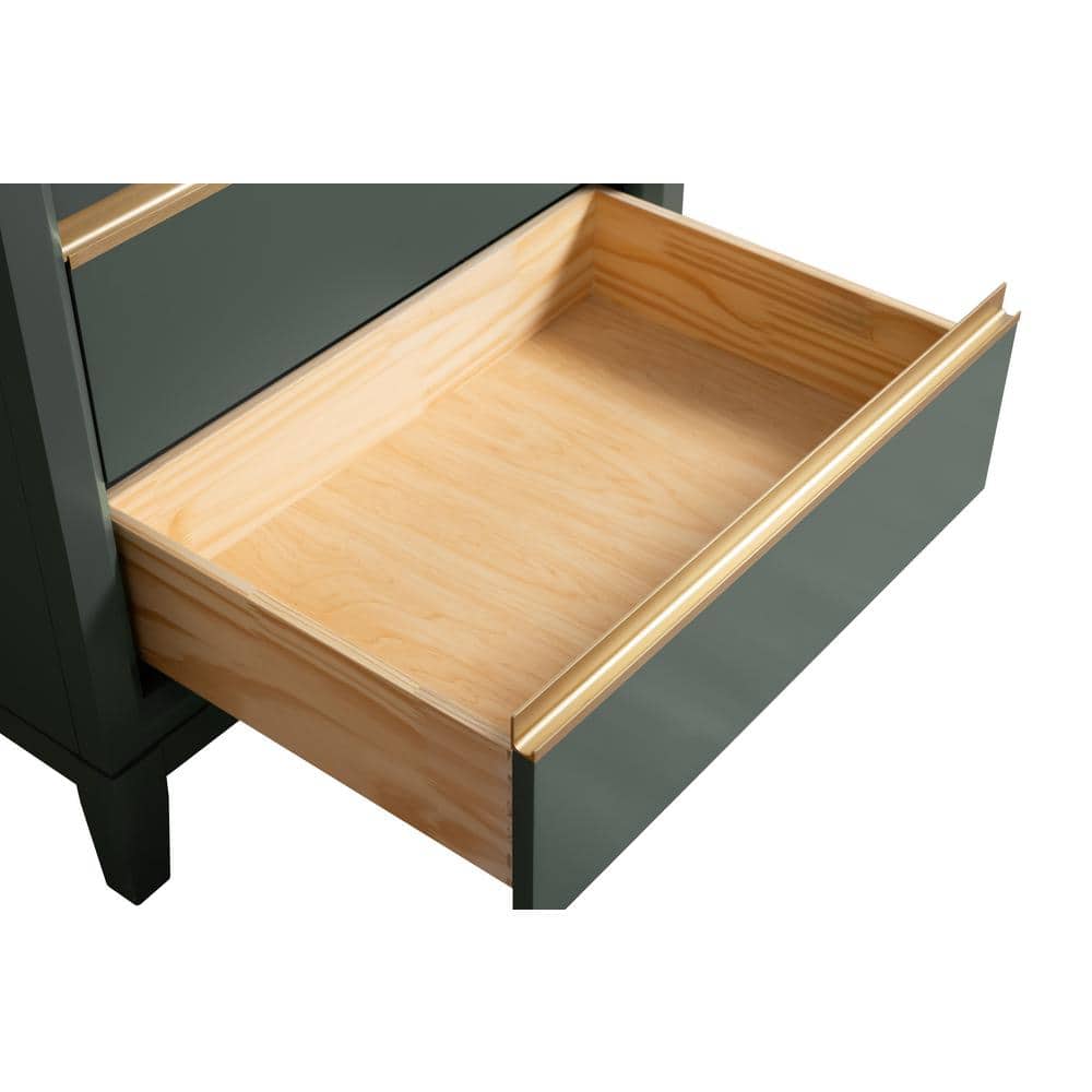 Vanity Art 30 in. W x 22 in. D x 34 in. H Single Sink Bathroom Vanity in Vintage Green with Engineered Marble Top