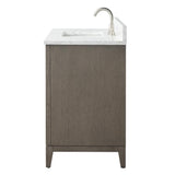 Vanity Art 42 in. W x 22 in. D x 34 in. H Single Sink Bathroom Vanity in Driftwood Gray with Engineered Marble Top