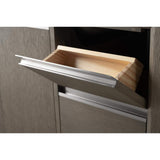Vanity Art 42 in. W x 22 in. D x 34 in. H Single Sink Bathroom Vanity in Driftwood Gray with Engineered Marble Top