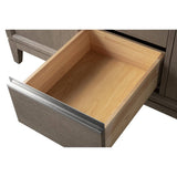 Vanity Art 60 in. W x 22 in. D x 34 in. H Double Sink Bathroom Vanity in Driftwood Gray with Engineered Marble Top