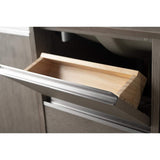 Vanity Art 60 in. W x 22 in. D x 34 in. H Double Sink Bathroom Vanity in Driftwood Gray with Engineered Marble Top
