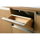 Vanity Art 72 in. W x 22 in. D x 34 in. H Double Sink Bathroom Vanity in Natural Oak with Engineered Marble Top