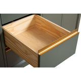 Vanity Art 72 in. W x 22 in. D x 34 in. H Double Sink Bathroom Vanity in Vintage Green with Engineered Marble Top