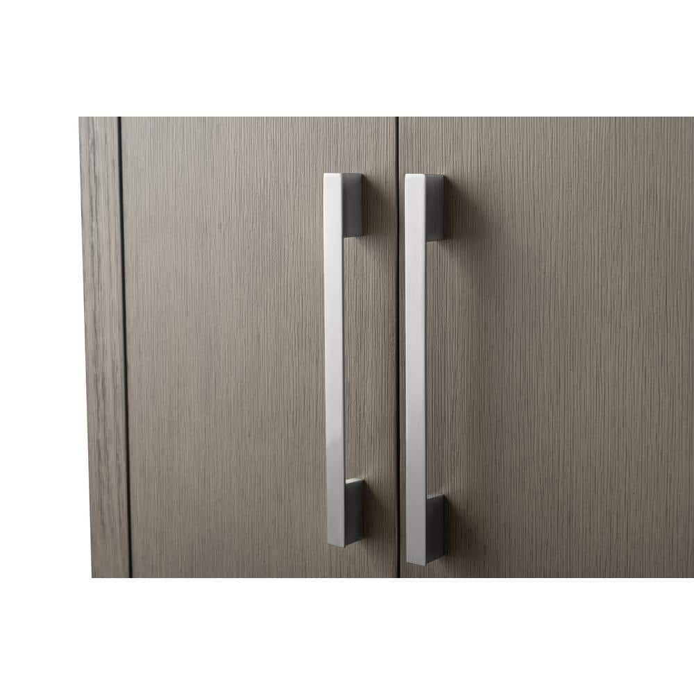 Vanity Art 24 in. W x 18.5 in D x 34 in. H Single Sink Bathroom Vanity Cabinet in Driftwood Gray with Ceramic Top