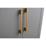 Vanity Art 24 in. W x 18.5 in D x 34 in. H Single Sink Bathroom Vanity Cabinet in Cashmere Gray with Ceramic Top