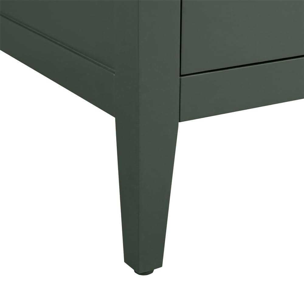 Vanity Art 24 in. W x 18.5 in D x 34 in. H Single Sink Bathroom Vanity Cabinet in Vintage Green with Ceramic Top