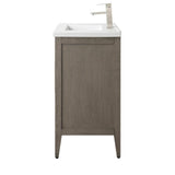 Vanity Art 30 in. W x 18.5 in D x 34 in. H Single Sink Bathroom Vanity Cabinet in Driftwood Gray with Ceramic Top