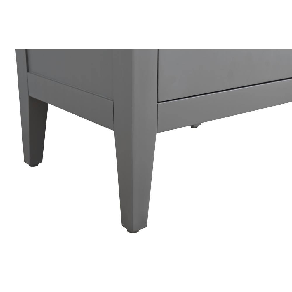 Vanity Art 30 in. W x 18.5 in D x 34 in. H Single Sink Bathroom Vanity Cabinet in Cashmere Gray with Ceramic Top