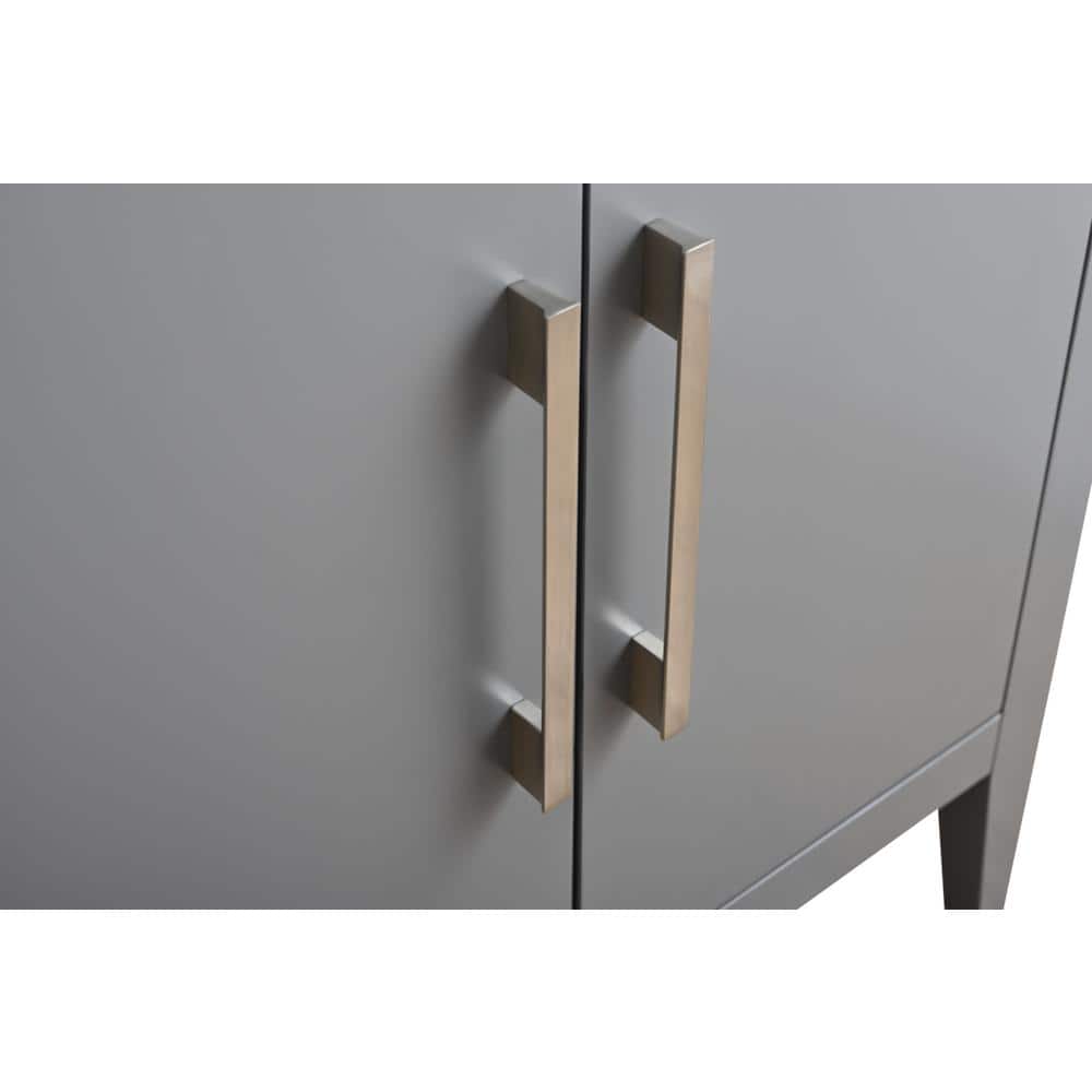 Vanity Art 30 in. W x 18.5 in D x 34 in. H Single Sink Bathroom Vanity Cabinet in Cashmere Gray with Ceramic Top