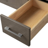 Vanity Art 36 in. W x 22 in. D x 34 in. H Single Sink Bathroom Vanity Cabinet in Driftwood Gray with Engineered Marble Top