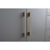 Vanity Art 36 in. W x 22 in. D x 34 in. H Single Sink Bathroom Vanity Cabinet in Cashmere Gray with Engineered Marble Top in White