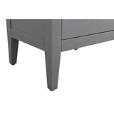 Vanity Art 36 in. W x 22 in. D x 34 in. H Single Sink Bathroom Vanity Cabinet in Cashmere Gray with Engineered Marble Top in White