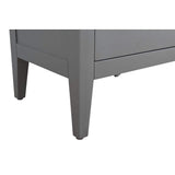 Vanity Art 42 in. W x 22 in. D x 34 in. H Single Sink Bathroom Vanity Cabinet in Cashmere Gray with Engineered Marble Top