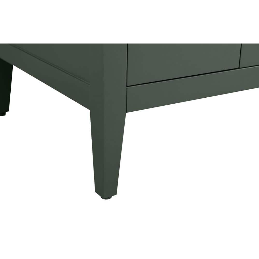 Vanity Art 42 in. W x 22 in. D x 34 in. H Single Sink Bathroom Vanity Cabinet in Vintage Green with Engineered Marble Top