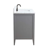 Vanity Art 48 in. W x 22 in. D x 34 in. H Single Sink Bathroom Vanity Cabinet in Cashmere Gray with Engineered Marble Top