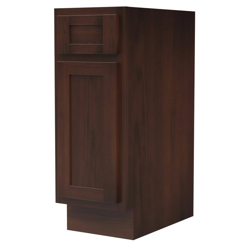 Vanity Art 12 in. W x 21 in. D x 32.5 in. H 1-Drawer Bath Vanity Cabinet Only in Brown