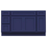 Vanity Art 57 in. W x 21 in. D x 32.5 in. H Bath Vanity Cabinet without Top in Blue