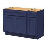 Vanity Art 42 in. W x 21 in. D x 32.5 in. H Bath Vanity Cabinet without Top in Blue