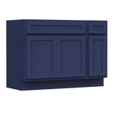 Vanity Art 42 in. W x 21 in. D x 32.5 in. H Bath Vanity Cabinet without Top in Blue