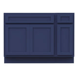 Vanity Art 42 in. W x 21 in. D x 32.5 in. H Bath Vanity Cabinet without Top in Blue