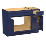 Vanity Art 42 in. W x 21 in. D x 32.5 in. H Bath Vanity Cabinet without Top in Blue