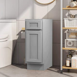 Vanity Art 12 in. W x 21 in. D x 32.5 in. H 1-Drawer Bath Vanity Cabinet Only in Gray