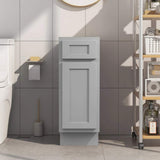 Vanity Art 12 in. W x 21 in. D x 32.5 in. H 1-Drawer Bath Vanity Cabinet Only in Gray