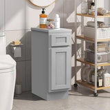 Vanity Art 12 in. W x 21 in. D x 32.5 in. H 1-Drawer Bath Vanity Cabinet Only in Gray