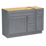 Vanity Art 48 in. W x 21 in. D x 32.5 in. H Bath Vanity Cabinet without Top in Silver