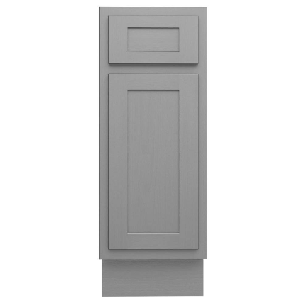 Vanity Art 12 in. W x 21 in. D x 32.5 in. H 1-Drawer Bath Vanity Cabinet without Top in Silver