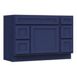 Vanity Art 48 in. W x 21 in. D x 32.5 in. H Bath Vanity Cabinet without Top in Blue