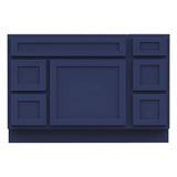Vanity Art 48 in. W x 21 in. D x 32.5 in. H Bath Vanity Cabinet without Top in Blue