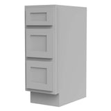Vanity Art 12 in. W x 21 in. D x 32.5 in. H 3-Drawers Bath Vanity Cabinet Only in Gray