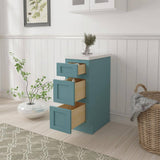 Vanity Art 12 in. W x 21 in. D x 32.5 in. H 3-Drawer Bath Vanity Cabinet Only in Sea Green