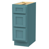 Vanity Art 12 in. W x 21 in. D x 32.5 in. H 3-Drawer Bath Vanity Cabinet Only in Sea Green