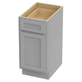 Vanity Art 15 in. W x 21 in. D x 32.5 in. H 1-Drawer Bath Vanity Cabinet Only in Gray