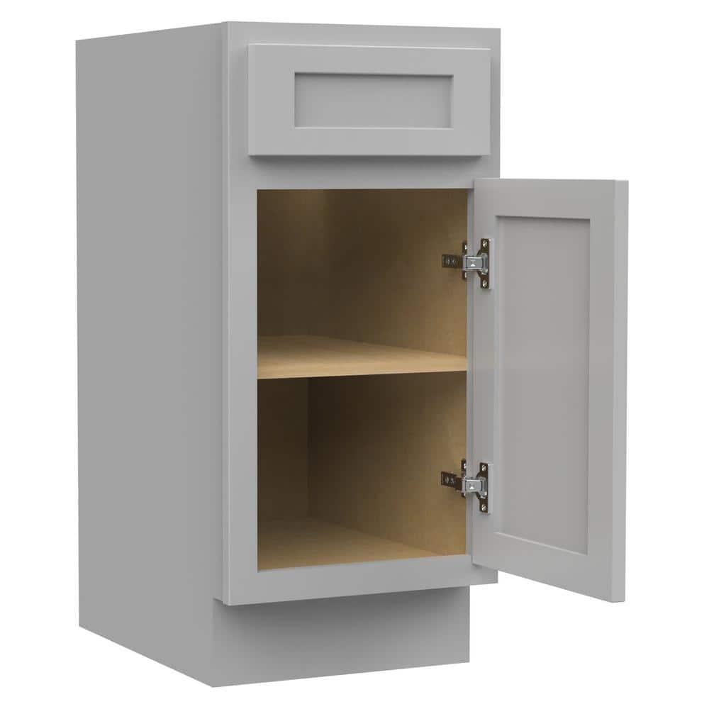 Vanity Art 15 in. W x 21 in. D x 32.5 in. H 1-Drawer Bath Vanity Cabinet Only in Gray
